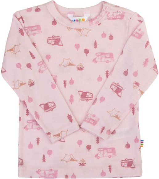 Joha - Kid's Blouse L/S - Merinolongsleeve Gr 80 rosa