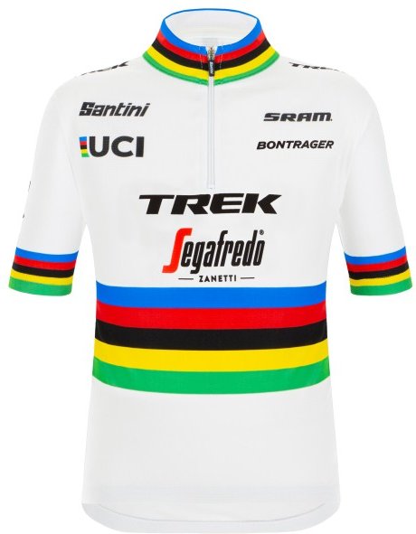 Santini - Kid's UCI Official World Champion Master Jersey - Radtrikot Gr 7-8 Years weiß