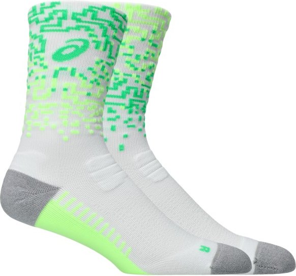 Asics - Performance Run Sock Crew - Laufsocken Gr 35-38 grau/grün