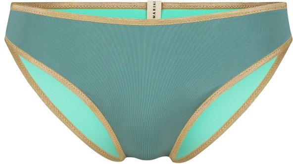 MYMARINI - Women's Pants Shine - Bikini-Bottom Gr M türkis