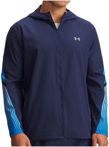 Under Armour - Velociti Storm Hooded Jacket - Laufjacke Gr L blau