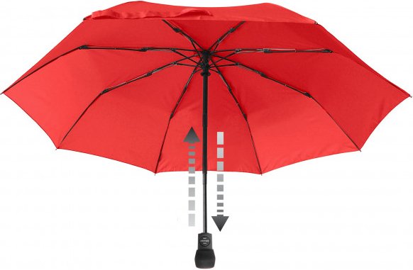 EuroSchirm - Light Trek Automatic - Regenschirm rot