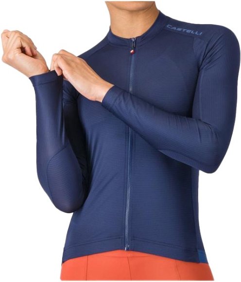 Castelli - Women's Espresso 2 Long Sleeve Jersey - Radtrikot Gr L blau