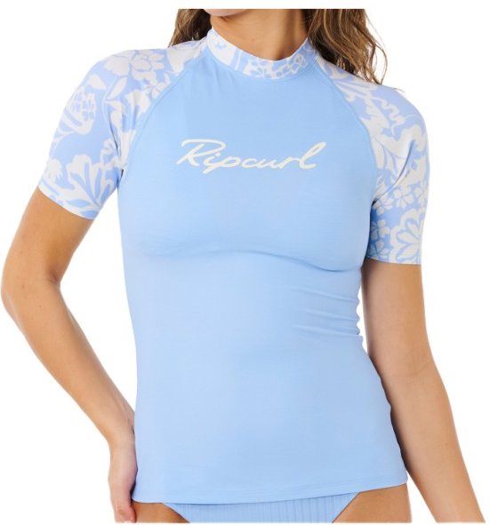 Rip Curl - Women's Pacific Coast UPF S/S Rashvest - Lycra Gr M blau