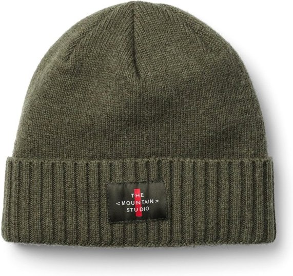 The Mountain Studio - Cashmere Mix Cross Logo Beanie - Mütze Gr One Size oliv
