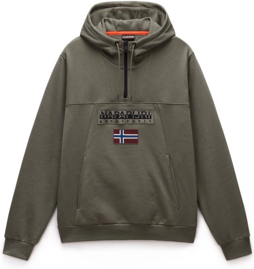 Napapijri - Burgee Half Zip Hoodie 2.0 - Hoodie Gr S braun