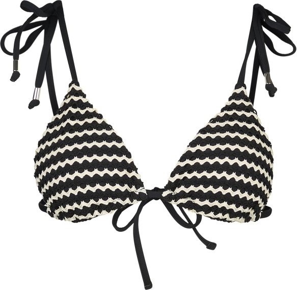 Seafolly - Women's Mesh Effect Slide Tri - Bikini-Top Gr 40 schwarz