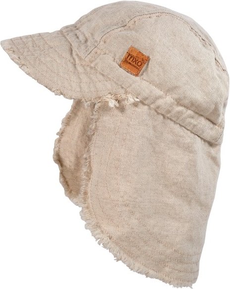 maximo - Kid's Schildmütze m. Nackenschutz - Cap Gr 57 cm beige