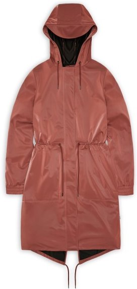 Thumbnail - Rains - Women's String W Parka W3 - Regenjacke Gr M braun/rot