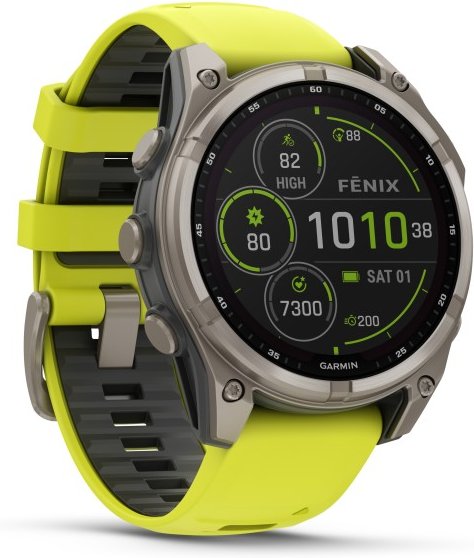 Garmin - Fenix 8 Solar Sapphire - Multifunktionsuhr Gr Ø 47 mm graphit / titanium titan