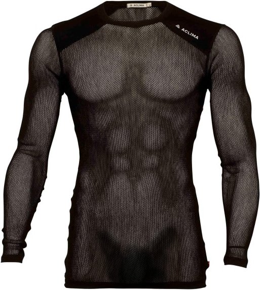 Aclima - WoolNet Light Crewneck - Merinounterwäsche Gr S schwarz