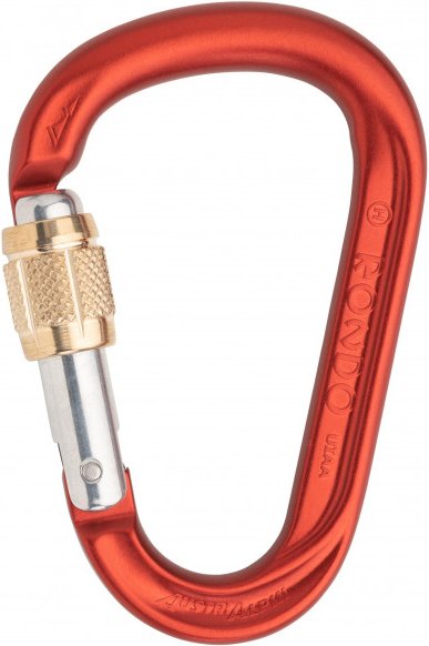 AustriAlpin - HMS Rondo Alu Schrauber 23 kN - HMS-Karabiner rot