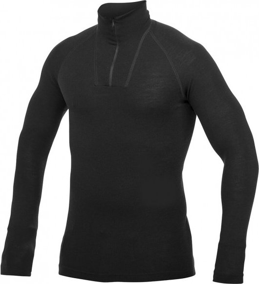 Woolpower - Zip Turtleneck Light - Merinounterwäsche Gr XL schwarz