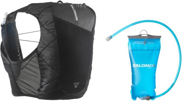 Thumbnail - Salomon - Active Skin 12 Reservoir - Trailrunningrucksack Gr XS grau