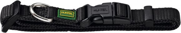 Hunter - Halsung VB - Hundehalsband Gr Halsumfang 30-45 cm - Breite 1,5 cm schwarz