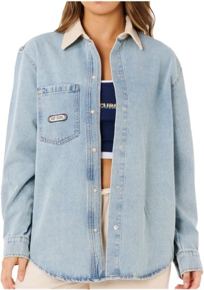 Rip Curl - Women's Surf Side Relaxed Denim Shirt - Hemd Gr M grau