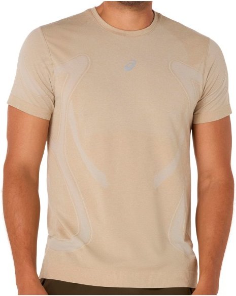 Thumbnail - Asics - Road Seamless S/S Top - Laufshirt Gr M beige