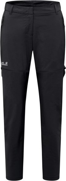 Jack Wolfskin - Women's Hikeout Zip Off Pants - Zip-Off-Hose Gr 36 - Regular schwarz