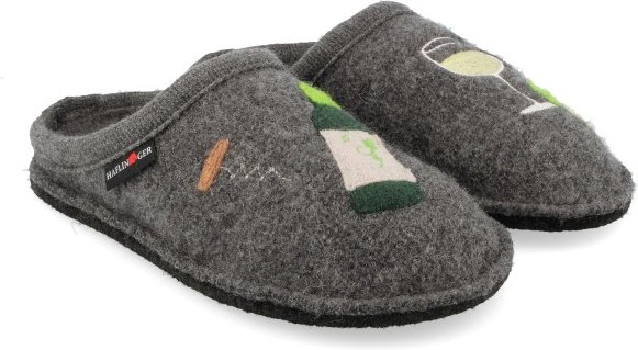 Haflinger - Flair Wine Time - Hausschuhe Gr 38 grau