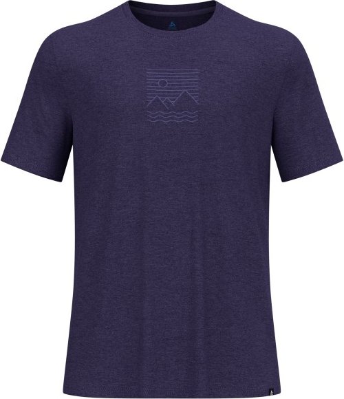 Odlo - Ascent Sun Sea Mountains T-Shirt Crew Neck S/S - Funktionsshirt Gr M blau