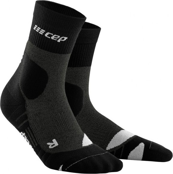 CEP - Women's Hiking Merino Mid-Cut Socks - Kompressionssocken Gr II schwarz