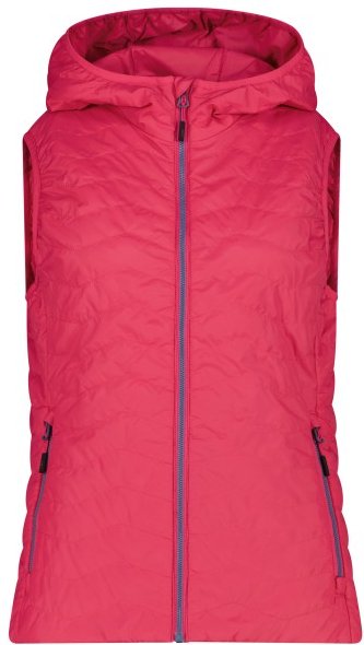 CMP - Women's Vest Fix Hood - Kunstfaserweste Gr 48 rosa/rot