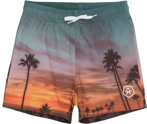Color Kids - Kid's Swim Shorts Photo AOP - Boardshorts Gr 104 bunt