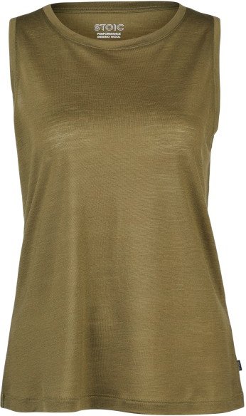 Thumbnail - Stoic - Women's Performance Merino150 BydalenSt. Tank - Merinoshirt Gr M oliv