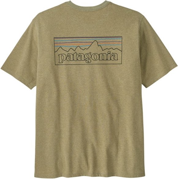 Patagonia - P-6 Logo Responsibili-Tee - T-Shirt Gr XS beige/oliv