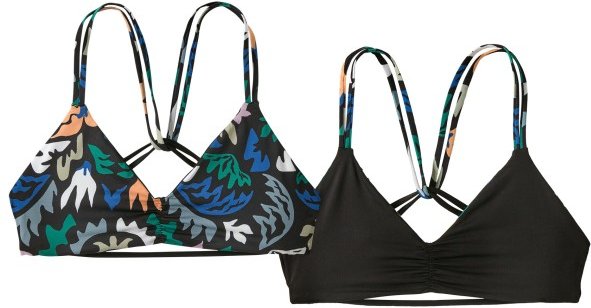 Patagonia - Women's Reversible Seaglass Bay Top - Bikini-Top Gr M schwarz