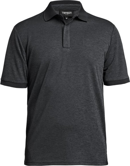 Tenson - TXlite Melange Polo - Polo-Shirt Gr S grau/schwarz