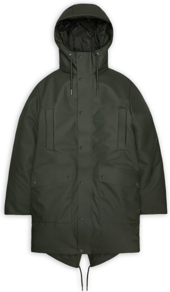 Thumbnail - Rains - Nome Long Parka W3T3 - Parka Gr L oliv
