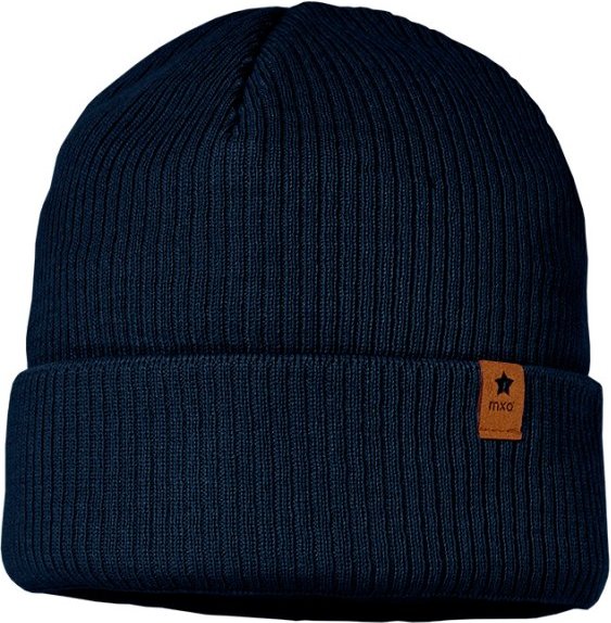 Thumbnail - maximo - Kid's Mini-Beanie Umschlag mit Fleecefutter - Mütze Gr 47-49 cm blau