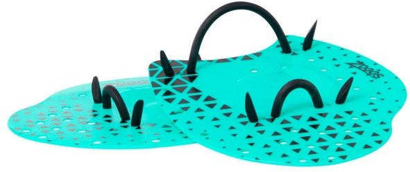 Zoggs - Flat Hand Paddles - Schwimmhilfe Gr M/L turquoise /schwarz