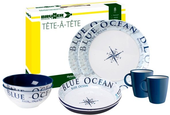 Brunner - Set Tête-À-Tête - Geschirr-Set Gr One Size weiß