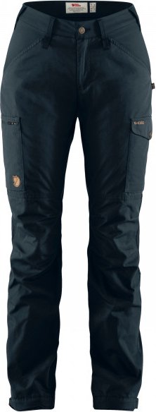 Thumbnail - Fjällräven - Women's Kaipak Trousers Curved - Trekkinghose Gr 40 - Fixed Length schwarz/blau