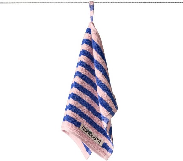 Bongusta - Naram Guest Towels - Badehandtuch Gr 30 x 50 cm blau/rosa