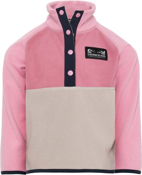 Didriksons - Kid's Monte Half Buttoned 5 - Fleecepullover Gr 130 rosa