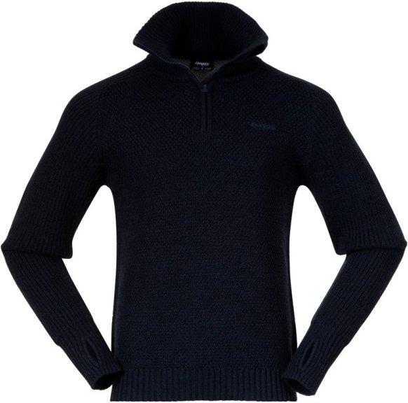 Bergans - Ulriken Jumper - Merinopullover Gr L schwarz