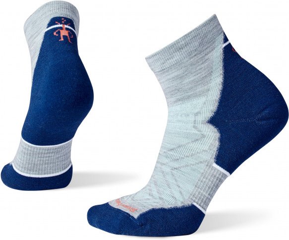 Smartwool - Women's Run Targeted Cushion Ankle - Laufsocken Gr 38-41 blau/grau