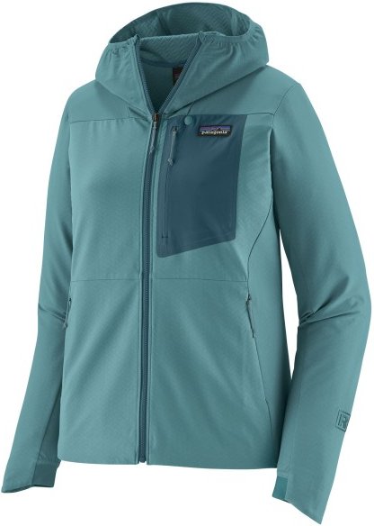 Thumbnail - Patagonia - Women's R1 CrossStrata Hoody - Softshelljacke Gr XXL türkis