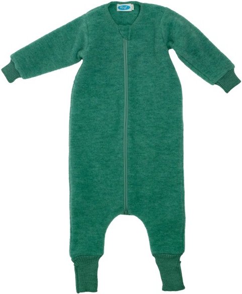 Thumbnail - Reiff - Kid's Fleeceschlafsack mit Bein und Arm - Kinderschlafsack Gr 98/104 grün