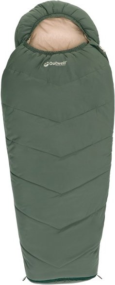 Outwell - Convertible Junior - Kinderschlafsack Gr 140 x 63 cm / 170 x 63 cm (LxB oliv