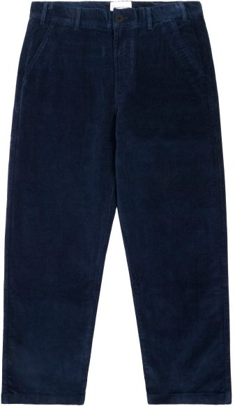 KnowledgeCotton Apparel - Flint Wide 14 Wales Corduroy Chino - Freizeithose Gr 36 - Length: 32'' blau