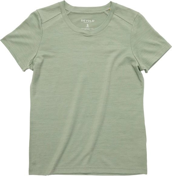 Thumbnail - Devold - Women's Premium Tee - Merinoshirt Gr M oliv