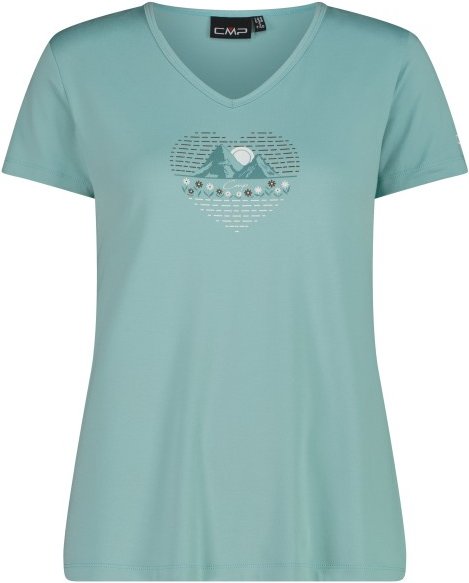 CMP - Women's T-Shirt V-Neck - Funktionsshirt Gr 38 türkis