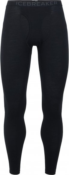 Icebreaker - 200 Oasis Leggings with Fly - Lange Unterhose Gr M schwarz