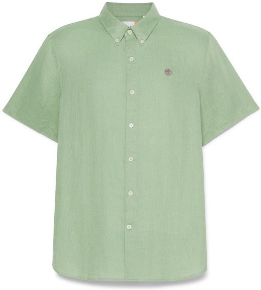 Timberland - Mill Brook Linen Short Sleeve Shirt - Hemd Gr L grün
