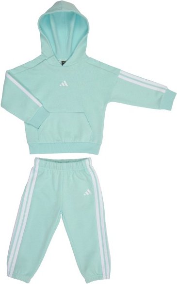 adidas - Kid's 3-Stripes Fleece Hoody Jogger - Sweat- & Trainingsjacke Gr 68 grün