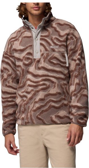 Columbia - Helvetia II Printed Half Snap Fleece - Fleecepullover Gr M braun